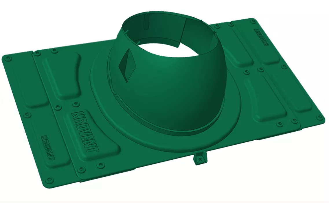 Krovent Доборный элемент к основанию Base-VT General 125 150 RAL 6005 Зеленый