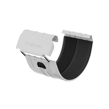 Соединитель желоба Stynergy Премиум 125 90 RAL 9003