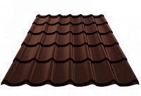 Металлочерепица Metallstone Грация Макси Оникс Оптима 0,5 RAL8017