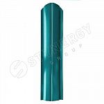 Штакетник Полукруглый фигурный Stynergy PE 0,45 b=118 RAL 5021 (от 360 м.п.)