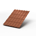 Металлочерепица Metallstone Грация Макси Оникс Оптима 0,5 RAL8004