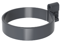 Хомут трубы Ruplast серый графит (к 125 80)